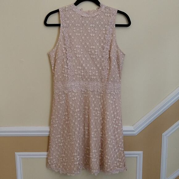 J.O.A. (Just One Answer) Blush Lace Sleeveles Dress - Picture 2 of 8
